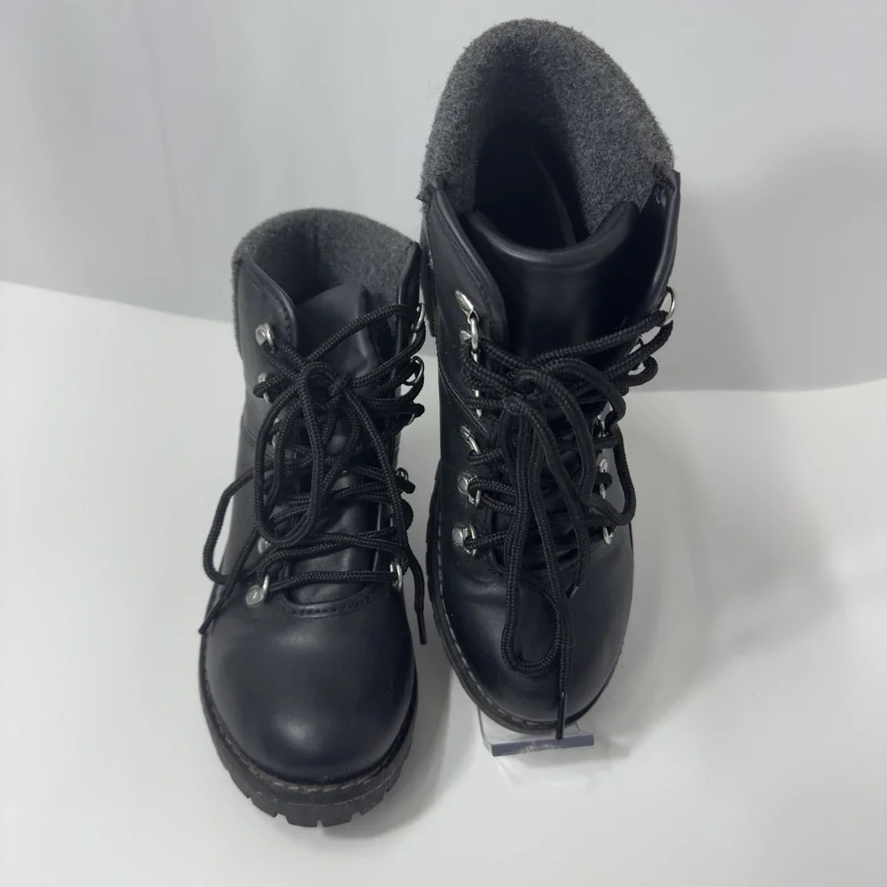 St. Johns Bay Womens Blak Hiking Boots Size 7M‎ Flaux Lether Memory Foam Winter - Picture 4 of 11